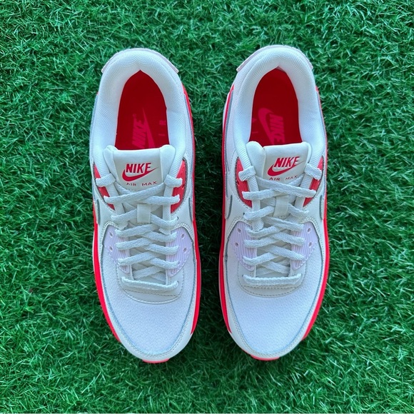 Nike Air Max 90 Lv8 Siren Red Platforms - Picture 2 of 9